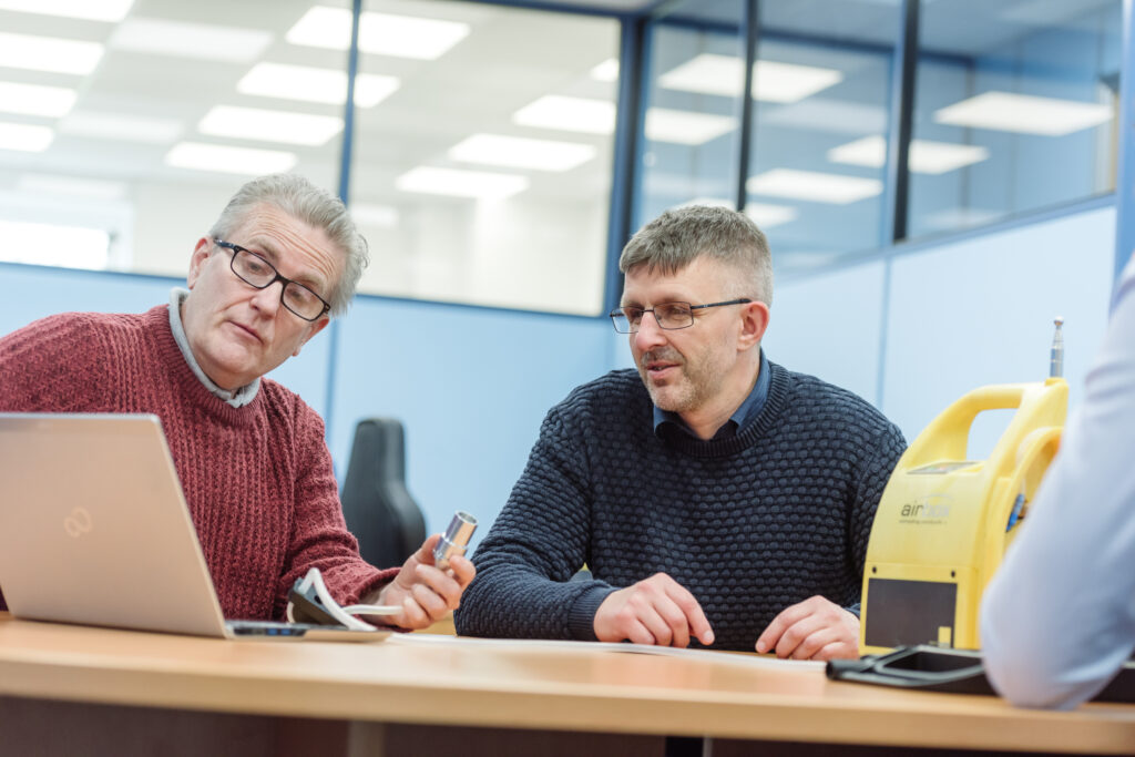 Two of the FermionX team having a meeting